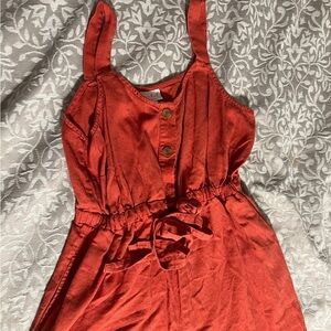 Isabel Maternity Orange Jumpsuit (SOLD)